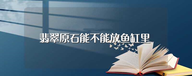 翡翠原石能不能放鱼缸里（翡翠原石可不可以放鱼缸里） 第1张