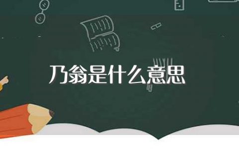乃翁是什么意思（乃翁释义）