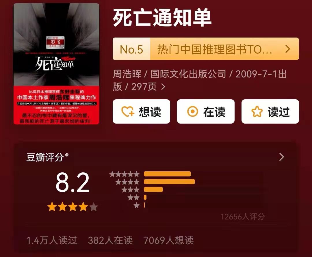 国产十大推理小说（盘点推理小说十大巅峰之作） 第7张