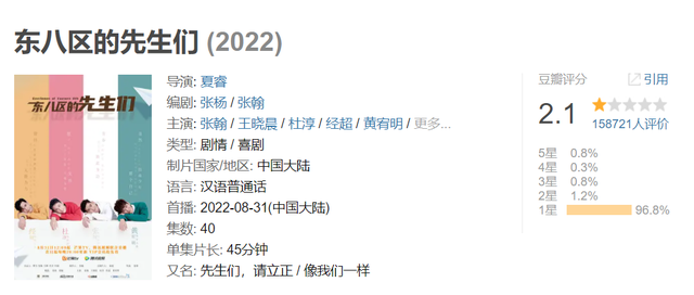 《东八区的先生们》：豆瓣已跌至2.1分，为什么还有人给5星好评？ 第3张