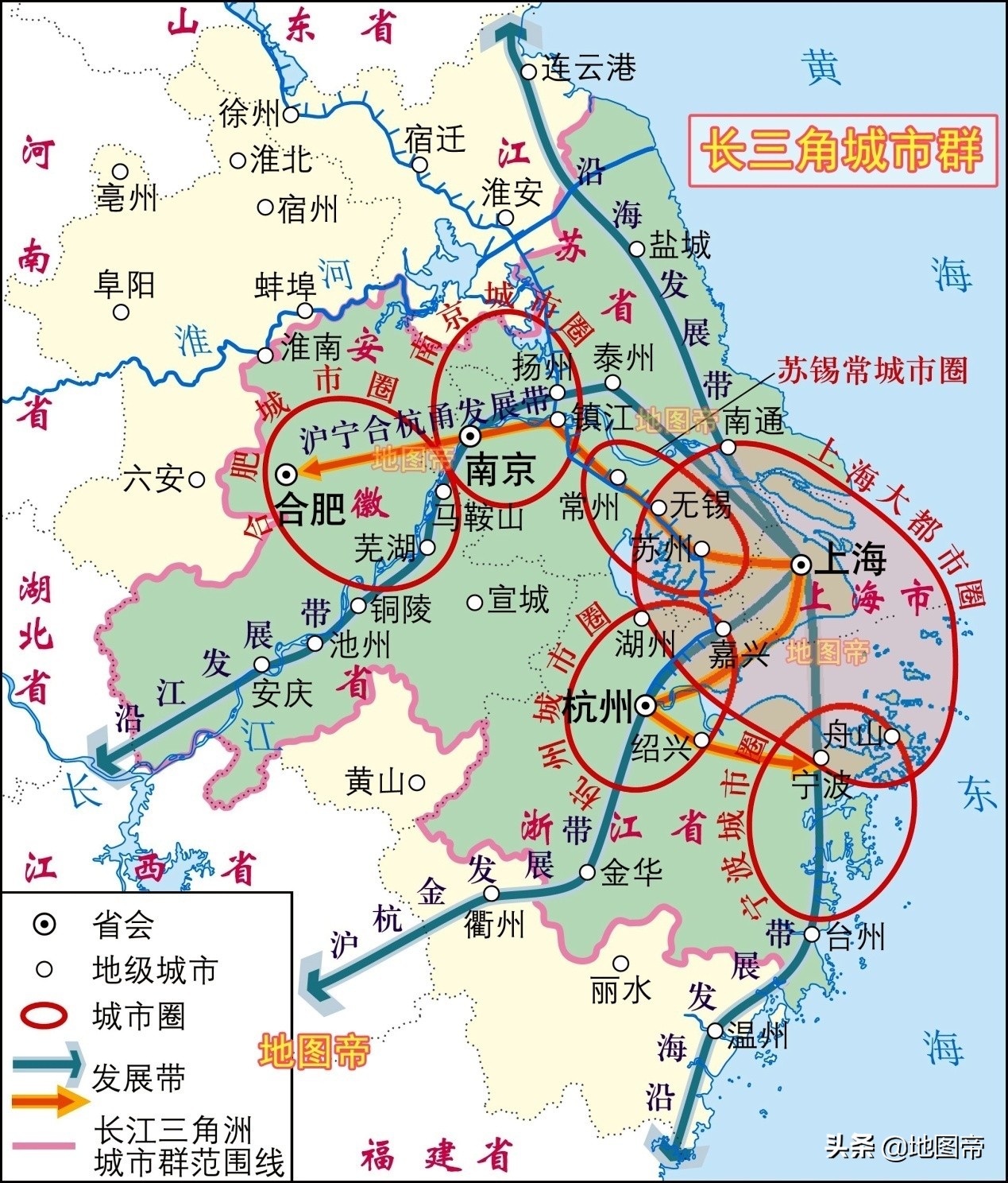 长三角地区经济占全国四分之一，有哪些城市？ 第19张