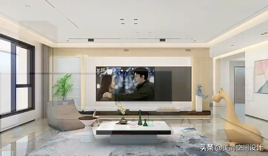 2022年一定流行的客厅阳台一体化电视墙 第21张