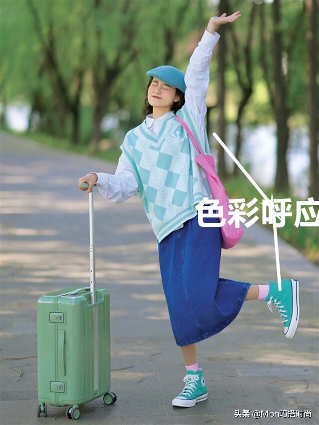 穿衣打扮都讲究一个套路，掌握“上下法则”的3种穿法，美得高级 第21张