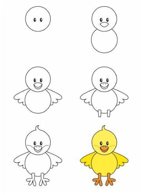 21个0基础绘画小教程，简单几步画出卡通动物，好可爱 第35张