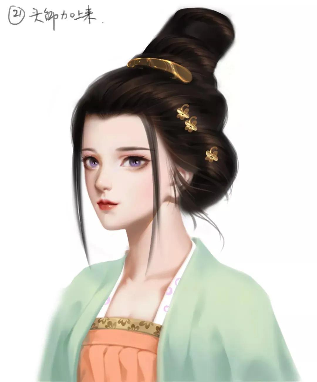 板绘怎么画古风头像?板绘画古风头像图文详细步骤 第39张