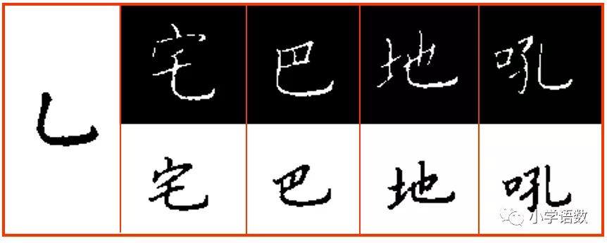 硬笔书法入门：弯钩+竖弯钩的写法练习 第27张