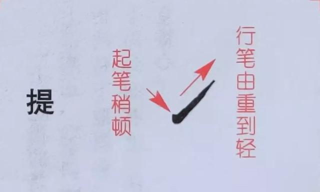 硬笔书法入门：斜提、短提、竖提的写法练习 第13张