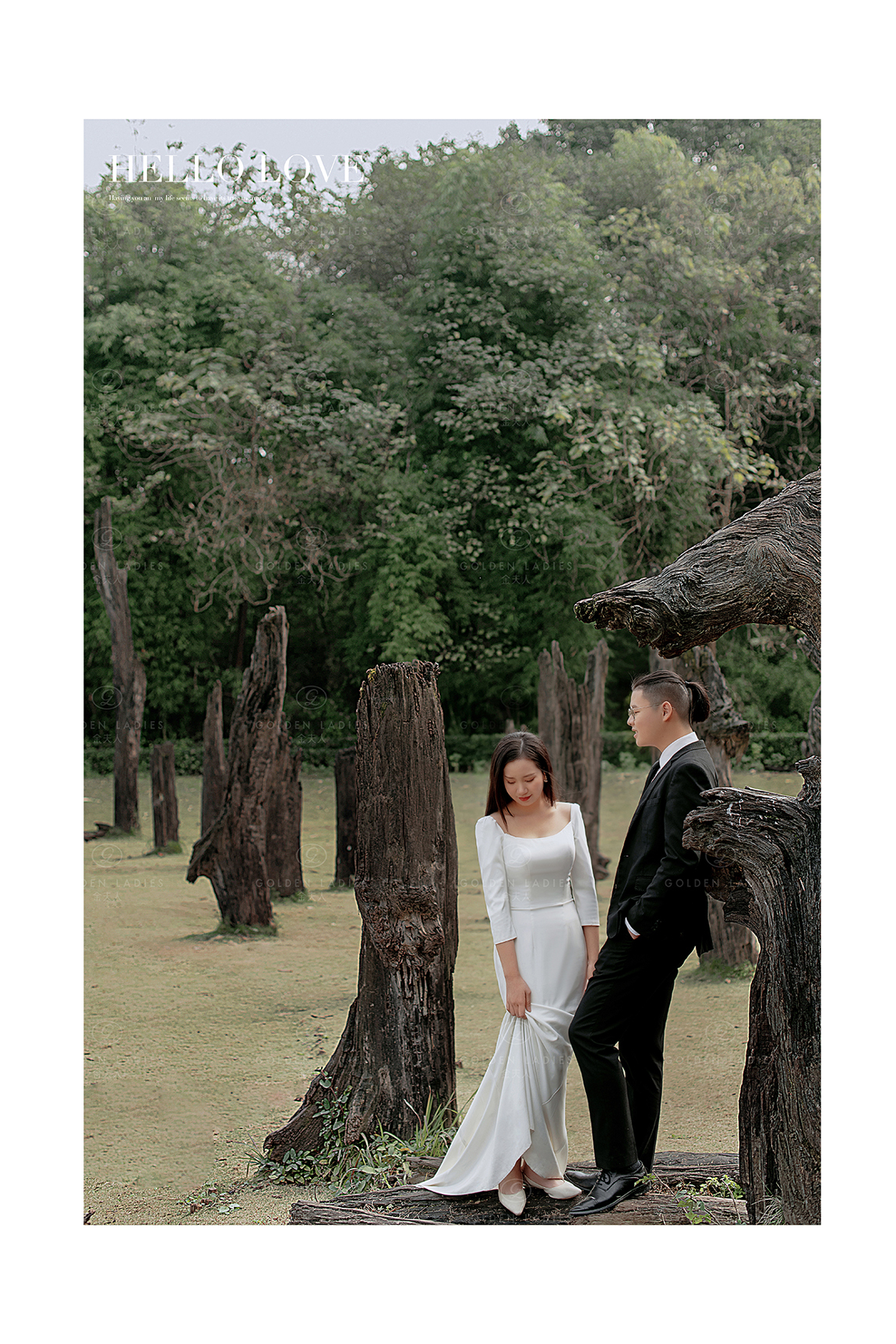 婚纱照教程分享丨在巨木阵如何将婚纱照拍出高级感？ 第9张