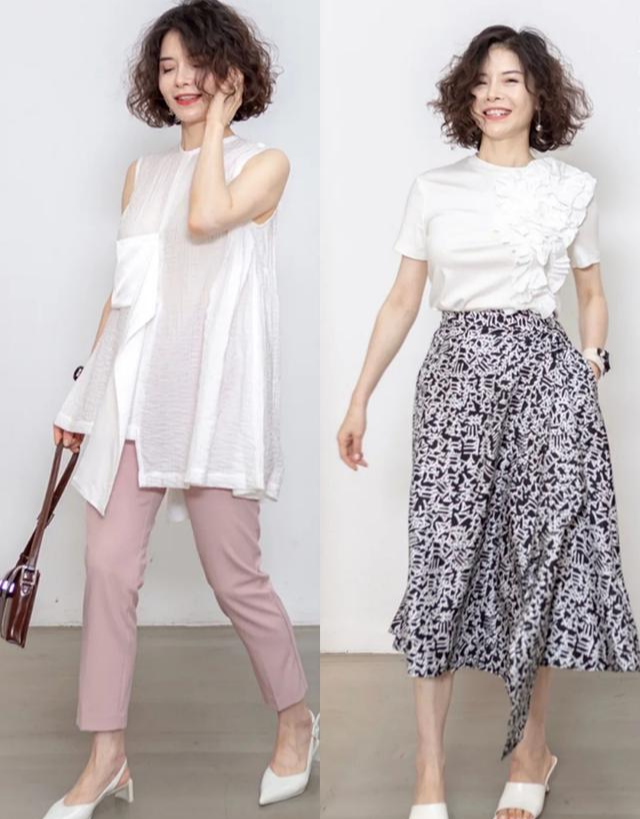 这才是50岁女人该有的装扮，烫卷发穿洋服，时尚减龄活力满满 第9张