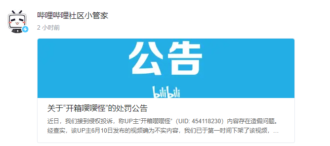 B站 UP 主因视频造假向拼多多致歉，涉事账号被封禁 30 天 第1张