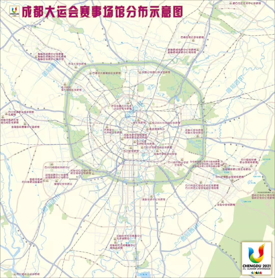 成都大运会倒计时 请收藏最全赛事场馆地图 第7张