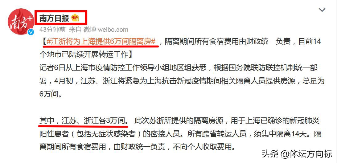 江浙有实力为上海提供6万间隔离房，怎会容不下男足100人 第1张
