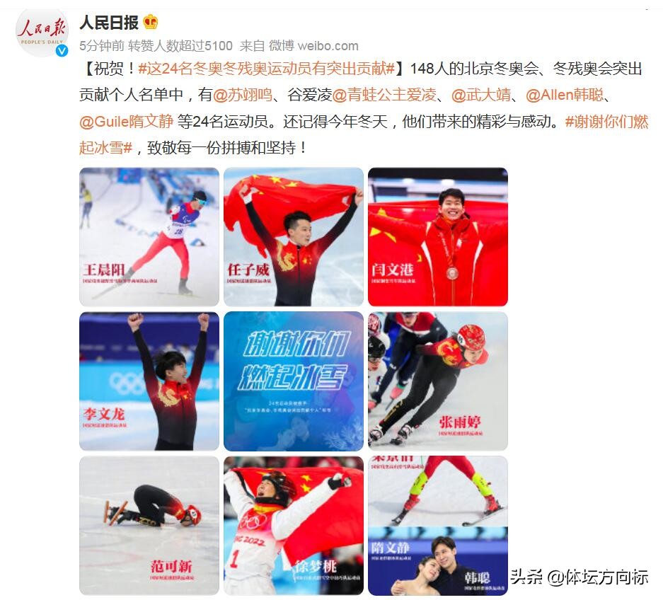致敬！24名冬奥冬残奥突出贡献个人，24个响亮的名字 第1张