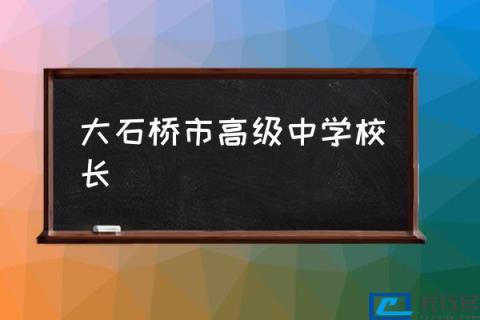 大石桥南楼高中好么？(大石桥市高级中学校长) 第1张
