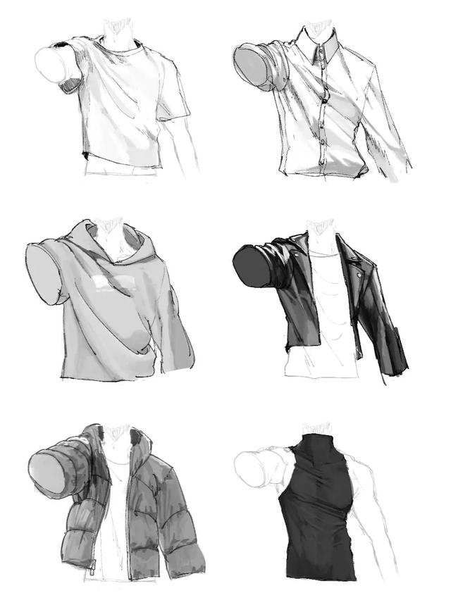 插画入门：如何画好人物衣服的褶皱 第25张