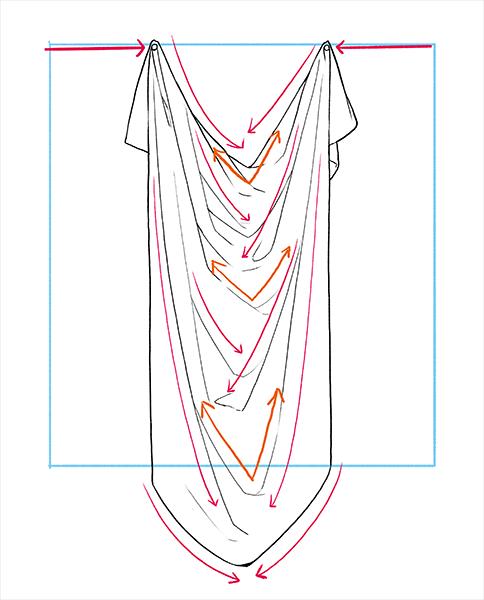 插画入门：如何画好人物衣服的褶皱 第9张