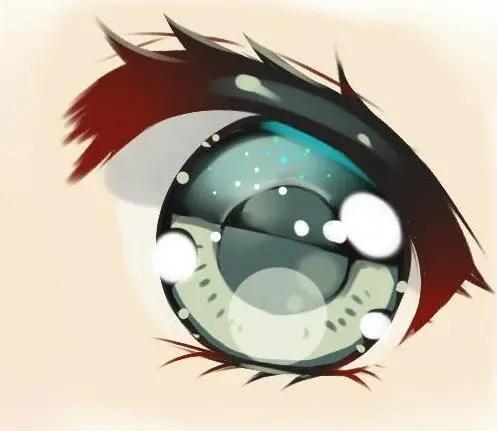 插画入门：动漫眼睛线稿上色教程 第15张