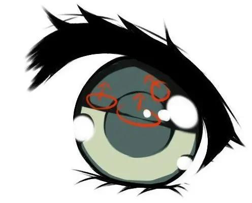 插画入门：动漫眼睛线稿上色教程 第9张