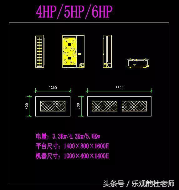 空调开孔尺寸规格（空调机位尺寸和预留洞要求） 第7张