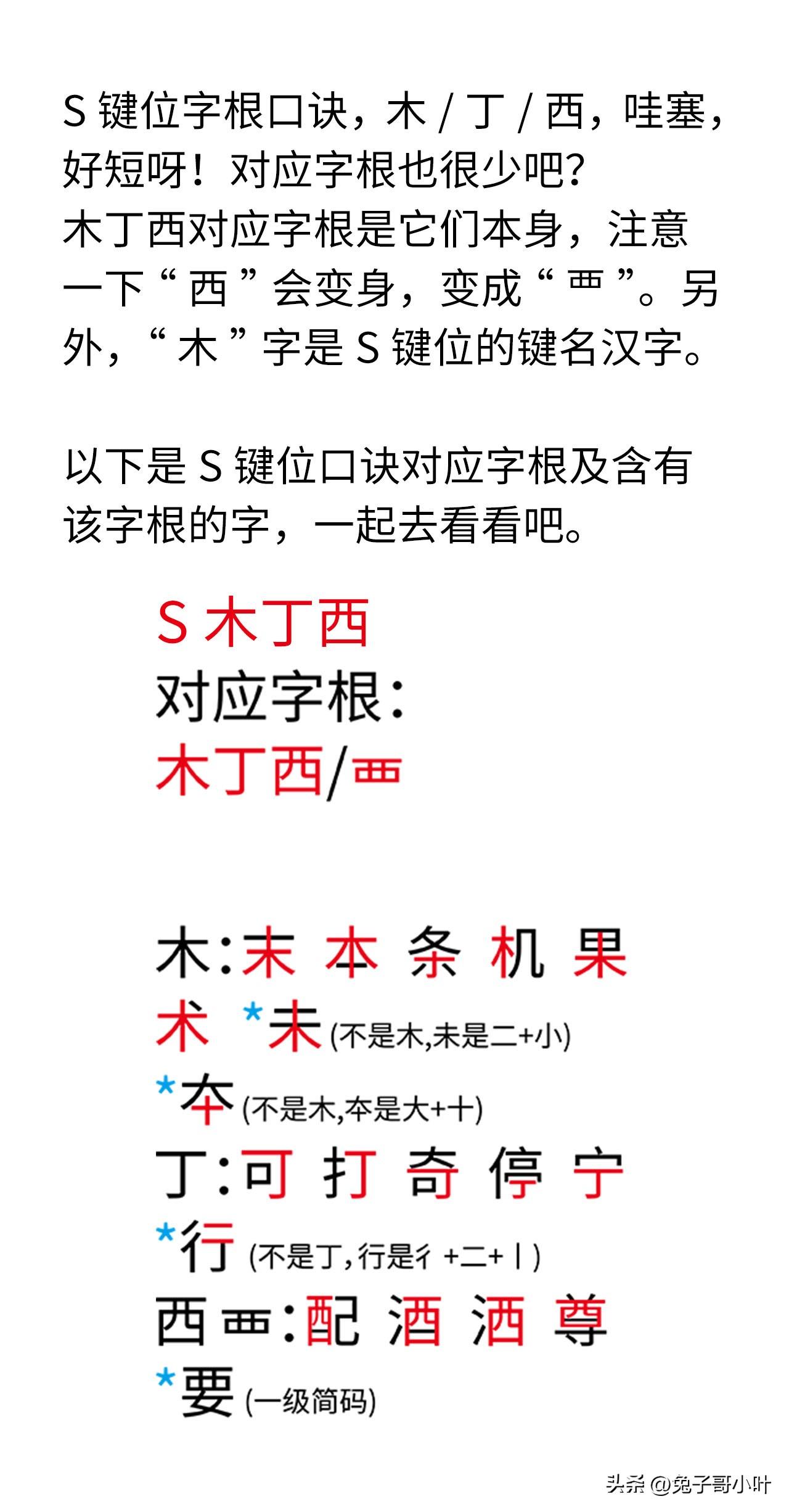 五笔字根表图片口诀（横区字根口诀拆解） 第7张