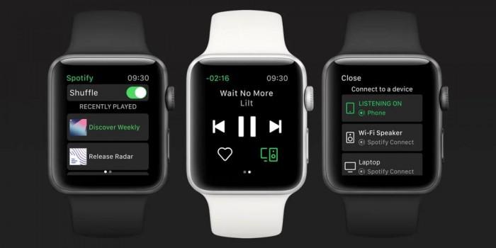 苹果手表能独立听歌吗（Apple Watch端Spotify部署独立流媒体） 第1张