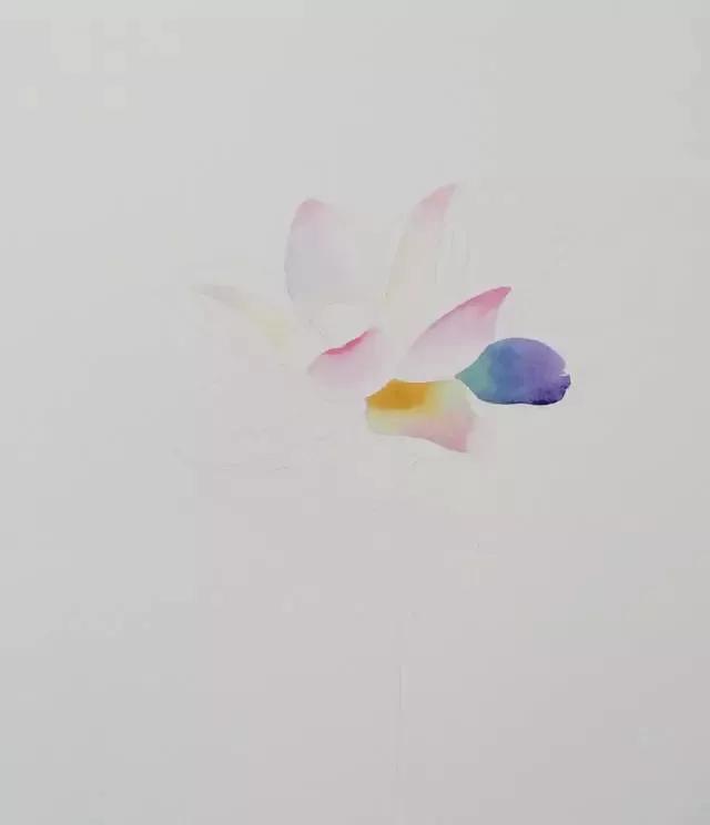 水彩画入门：一个超详细的水彩荷花教程 第109张