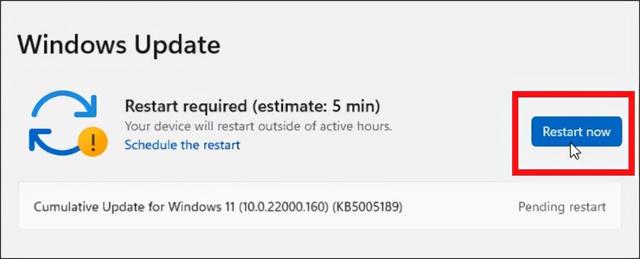 win11怎样安装更新补丁KB5004252（win10重置） 第9张
