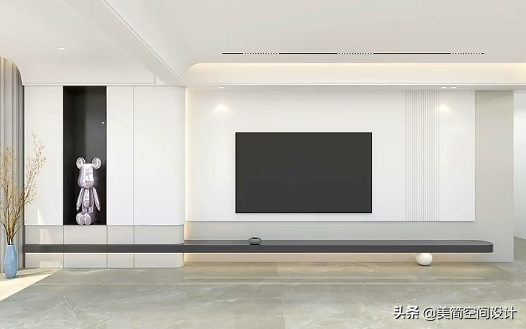 2022年一定流行的客厅阳台一体化电视墙 第1张