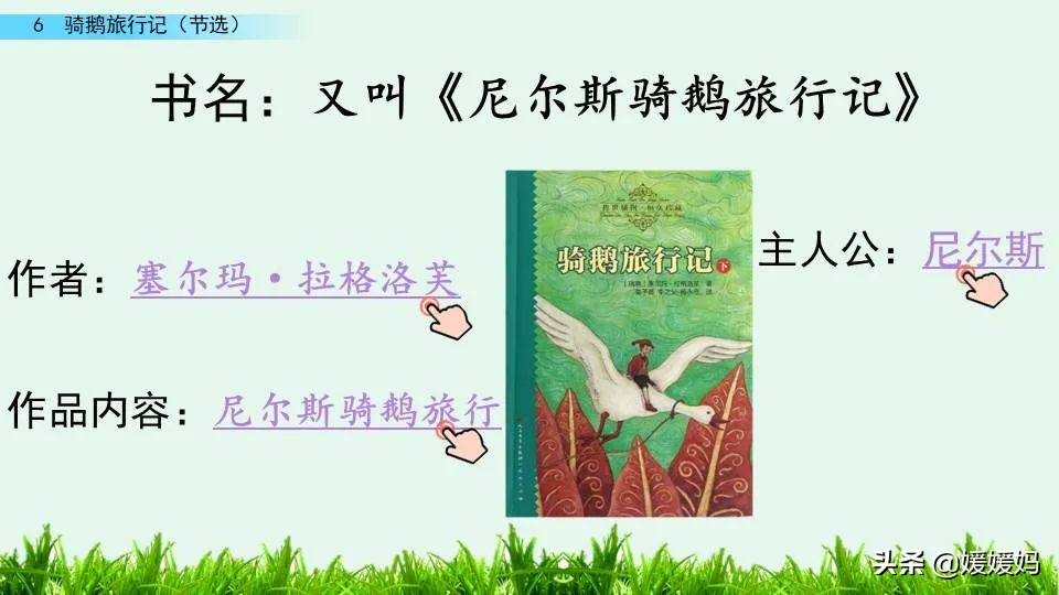 六年级下册骑鹅旅行记作者简介（骑鹅旅行记给人启示） 第15张