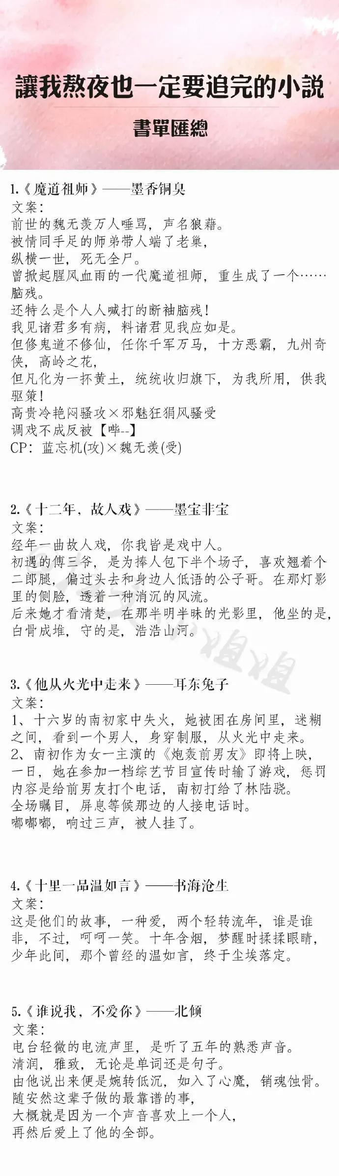 老书虫倾心推荐！30本熬夜也要看完的经典好文，都值得你反复看 第1张