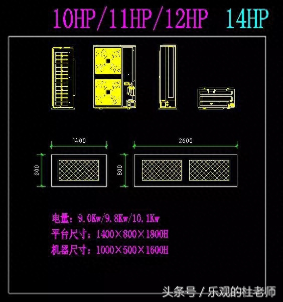 立式空调尺寸预留一般是多少（空调机位尺寸和预留洞要求） 第11张