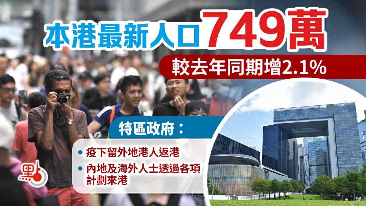 香港人口2022总人数是多少（香港公布最新人口统计数据） 第1张