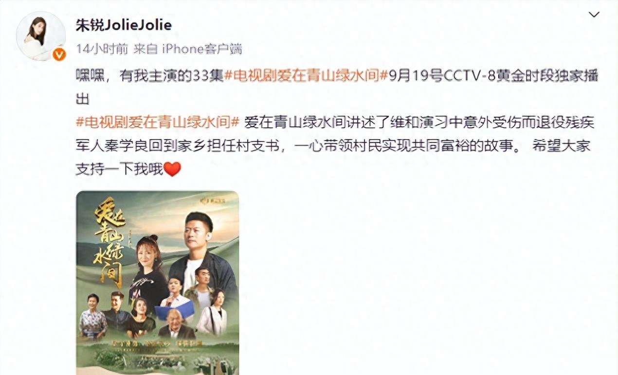 朱锐主演的电视剧哪部好看（朱锐演的爱在青山绿水间解读） 第1张