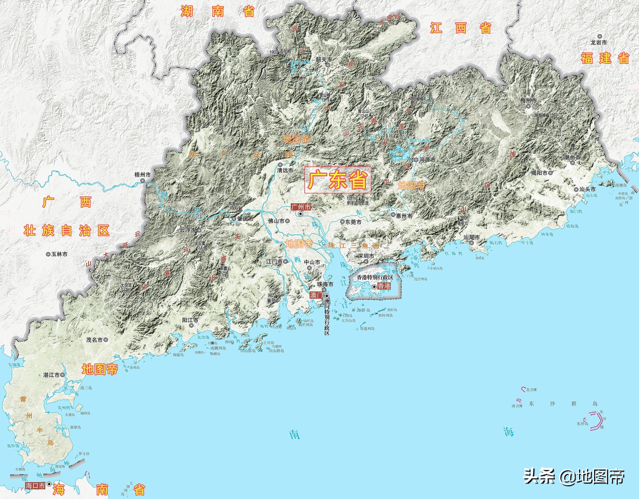 广东有几个地级市？珠三角有几个 第1张