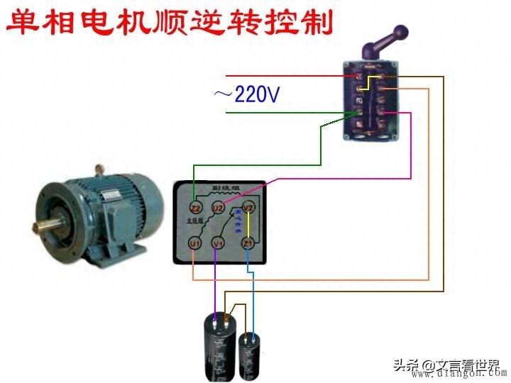 20伏倒顺开关怎么接（电机倒顺开关接线图文全）"